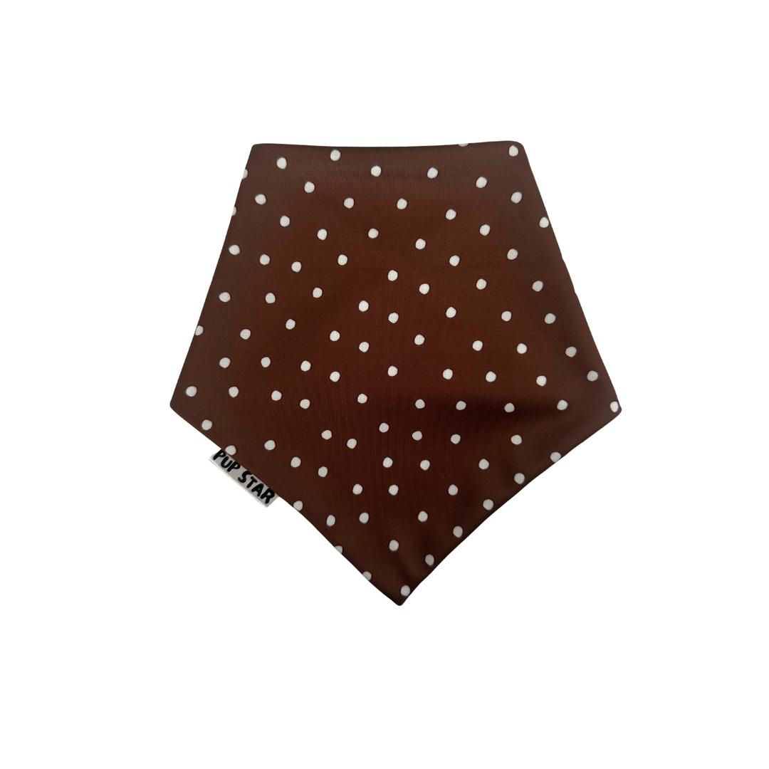 POLKA DOTS + TEDDY BEAR DOG BANDANA