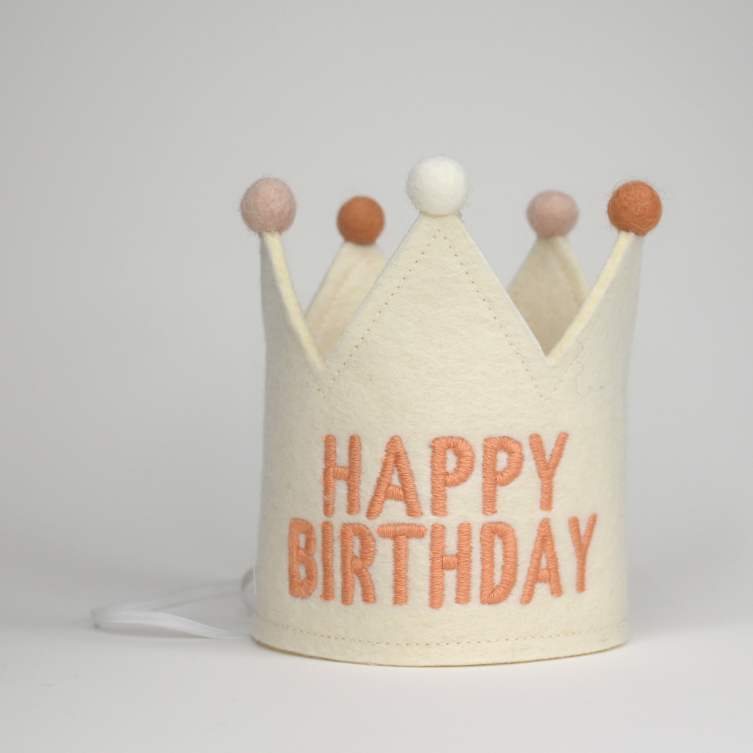 BIRTHDAY CROWN PEACH