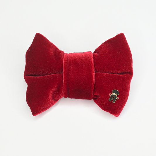 Red Velvet Small Bow Tie