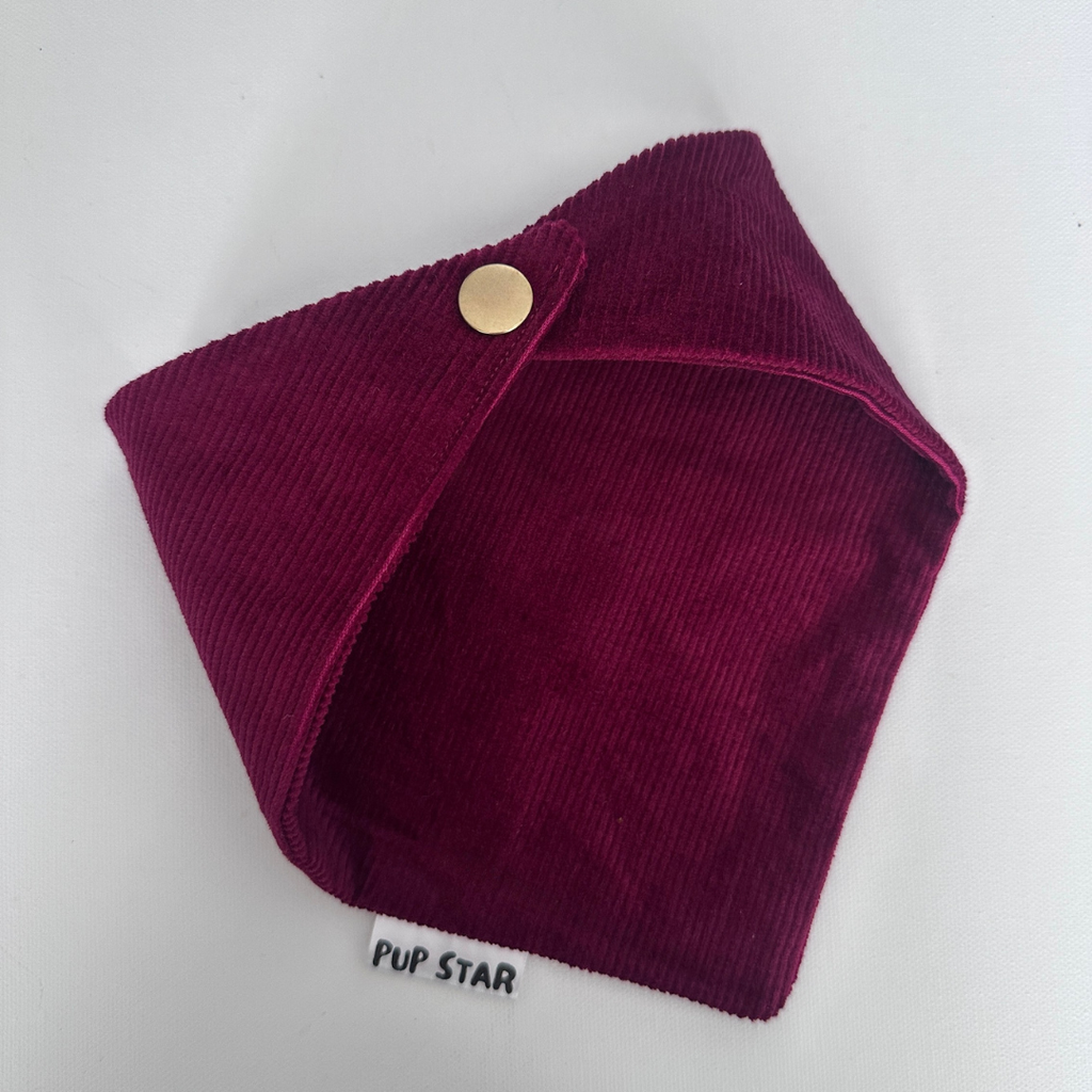 Wine Corduroy Bandana