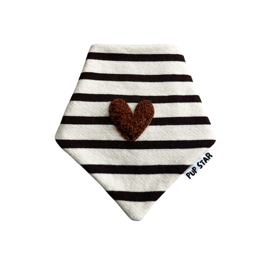 COCOA STRIPES DOG BANDANA | Limited Edition*