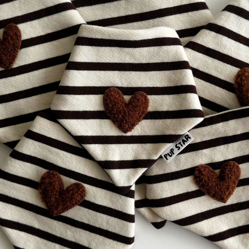 COCOA STRIPES DOG BANDANA
