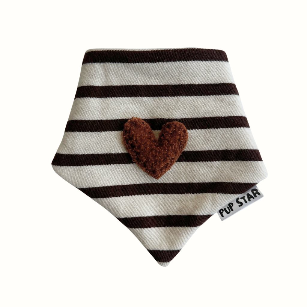 COCOA STRIPES DOG BANDANA | Limited Edition*