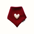 CORDUROY RED LOVE DOG BANDANA