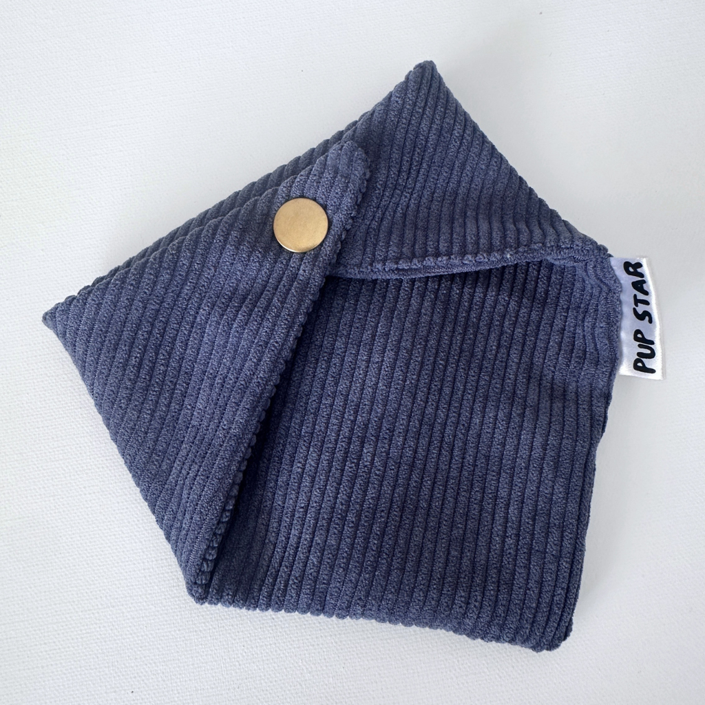 Deep Blue Corduroy Bandana