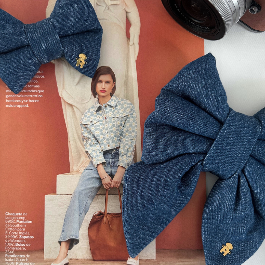 Denim bow tie with a classic look and modern twist.
Easily slips onto your pup’s collar with an elastic band — stylish, comfy, and practical.