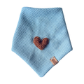 CORDUROY BABY BLUE LOVE DOG BANDANA