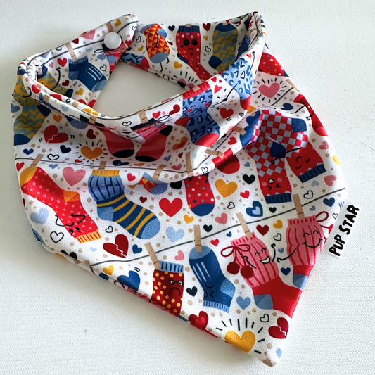 LOVE SOCKS BANDANA