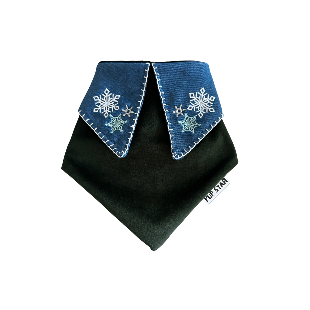 SNOW VELVET DOG BANDANA | Limited Edition*