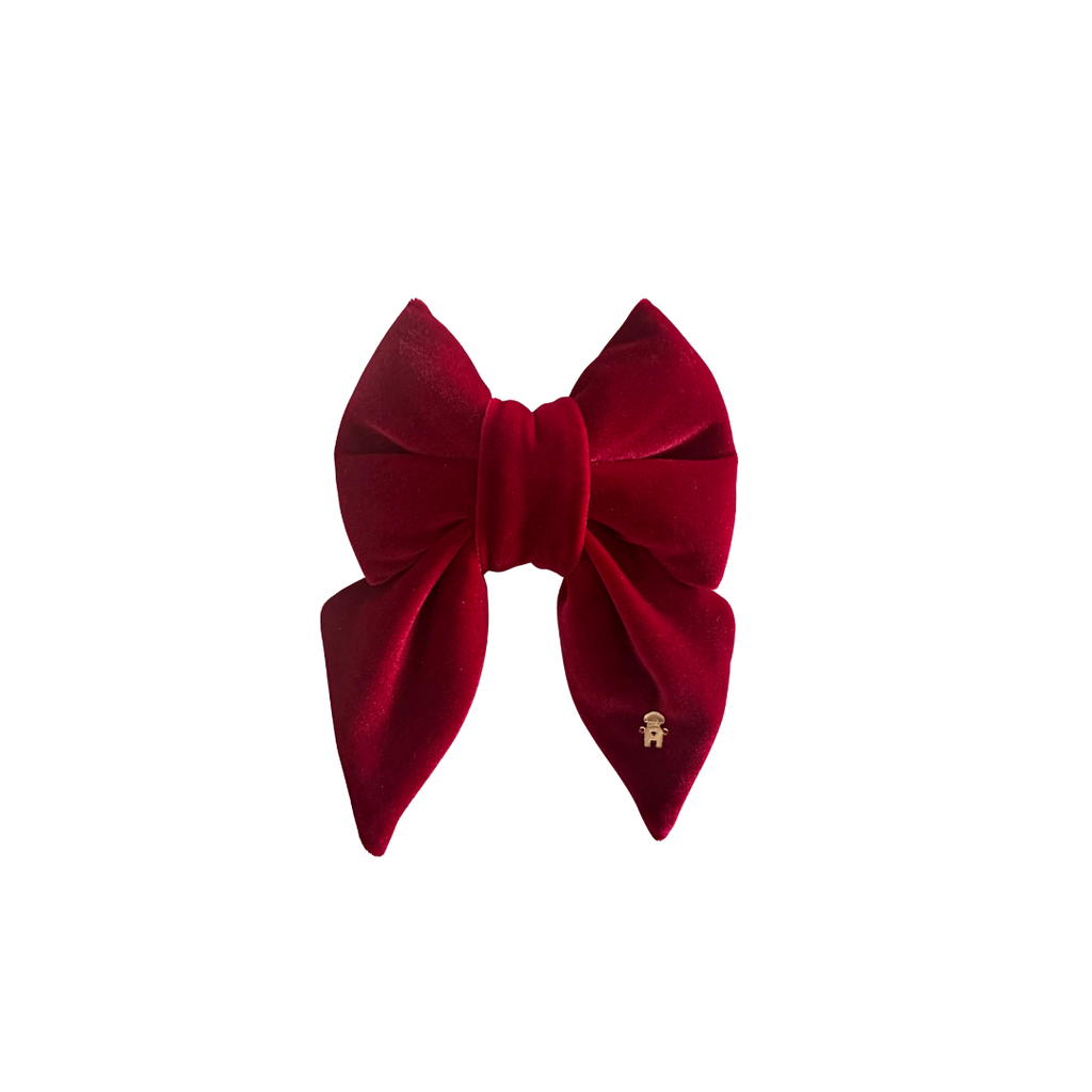 RED VELVET SAYLOR BOW TIE
