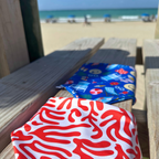Coral Dog Bandana crafted from soft, breathable, and durable fabric, perfect for sunny days and seaside adventures.