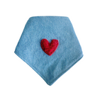 DENIM LOVE DOG BANDANA