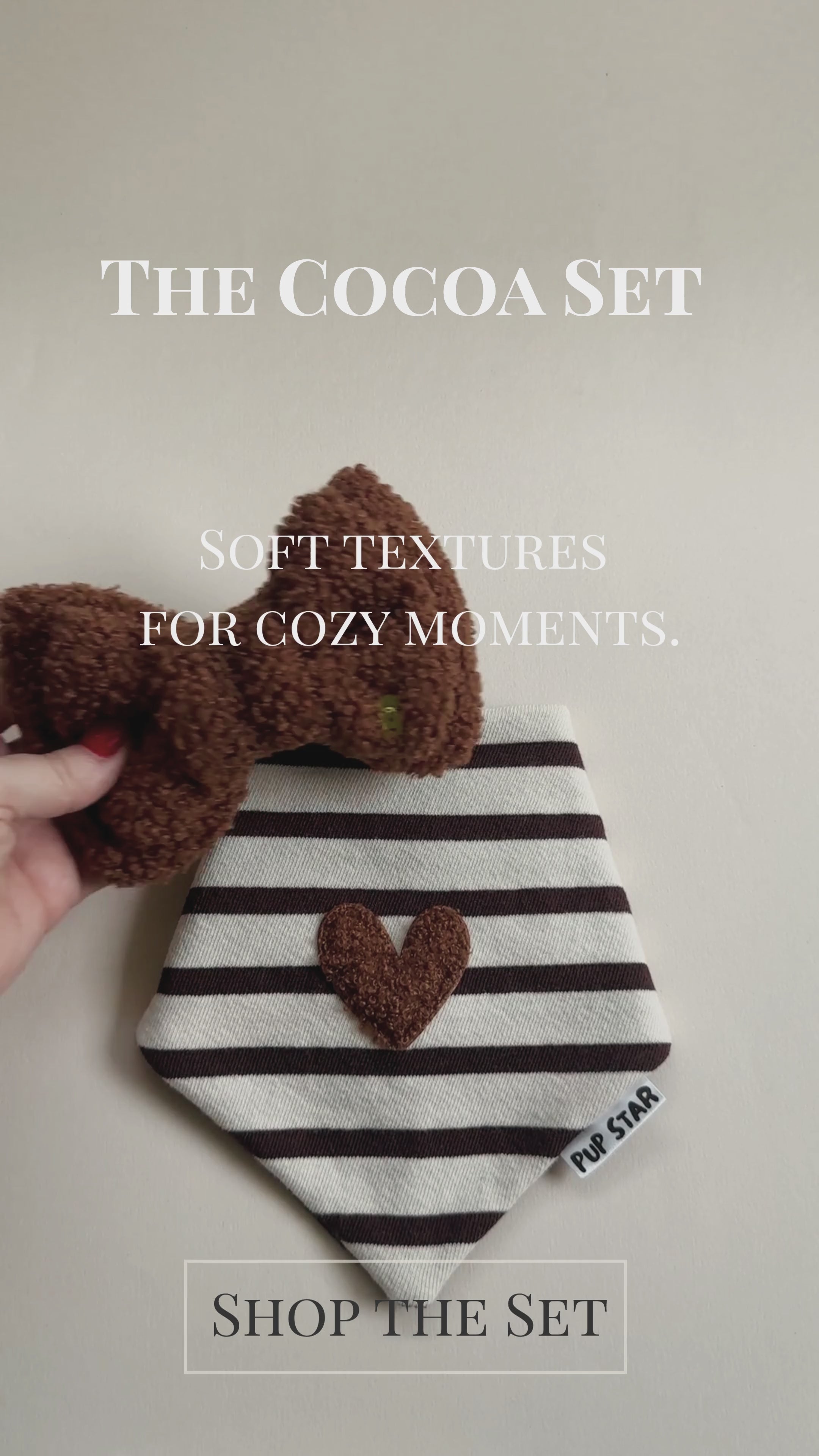 Load video: Handmade accessories for cozy moments.
